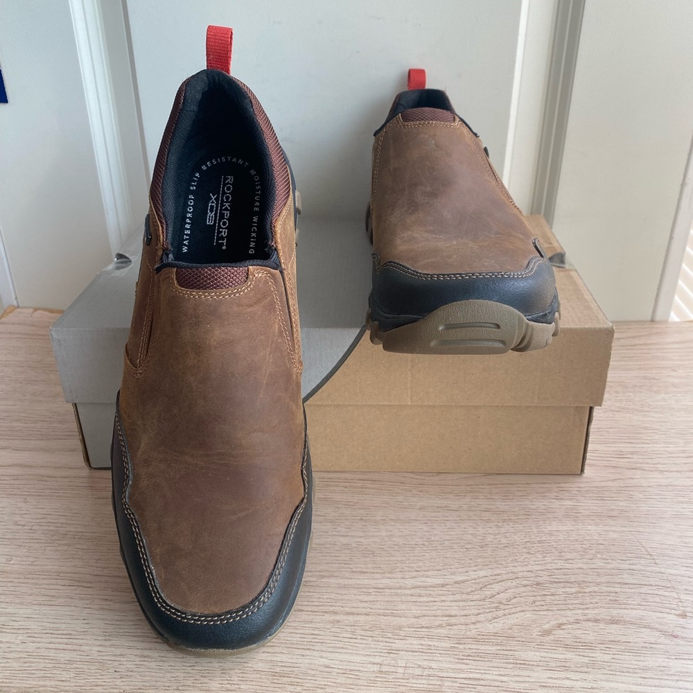 Rockport Cold Springs Plus Brown Men Shoes Slip On  - SZ 10